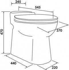Pack WC compact TURBOFLUSH - SFA