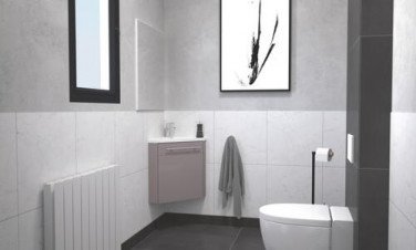 Meuble lave-mains d'angle taupe cuzco - BATHROOM THERAPY